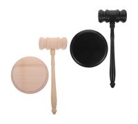 Gatuida Ensemble De 2 Bloc de Marteau en Bois pour Juge Son Clair, Design Élégant et Léger, pour Réunions Officielles et Ventes aux Enchères
