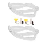 Gatuida Ensemble De 2 Kit Tuyaux Évacuation Climatiseur Portable avec Connecteur et Collier Serrage Rallonge Flexible Anti-fuite pour Drainage Air Conditionné