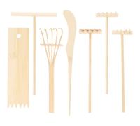 Gatuida Ensemble de 7 Mini Outils de Jardin Zen, râteaux et Outils pour Le | Stylet cadeau zen japonais pour l'art du sable, accessoires de bureau de et décoration de plateau à sable