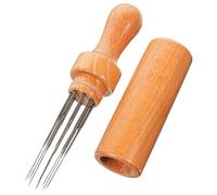 Gatuida Ensemble de 8 Aiguilles à Feutrer la Laine avec Supports en Bois et Métal Outil de Feutrage à L'Aiguille Portable pour Projets DIY Broderie et Travaux Manuels Créatifs