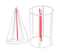 Gatuida Ensemble de en Métal et Plastique avec Disques Rotatifs Lisses pour Enseigner le Rapport de Volume Entre Cylindre et Cône, Maison Classe