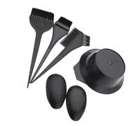 Gatuida Ensemble de Peignes pour Coloration des Cheveux, Kit Coloration 5 Pièces 2 Brosses, 1 Peigne, 1 Bol PP et 1 Paire de Serrage-Tête