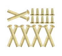 Gatuida Ensembles de Rivets Métalliques et Écrous, 10 Kits de Réparation pour Ventilateurs Pliants à Main, Adaptés la Confection et Restauration d'Éventails