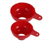 Gatuida Entonnoirs à Large Ouverture 2 Pièces En Plastique Rouge Pour Bocaux Et Conserves, Résistant à L'usure, Entonnoirs à Confiture Polyvalents Cuisine Domestique Et Transfert De Liquides