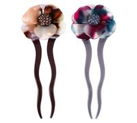 Gatuida Épingle à Cheveux Rétro Baguette de Chignon Acétate Accessoire Chinois pour Mariages et Occasions Spéciales