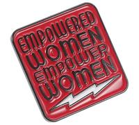 Gatuida Épingle à Poitrine Féministe Créative Rouge, Broche pour Vêtements Femme, Accessoire Mode Délicat Polyvalent, Bijou Soirée Présent, 1 Pièce