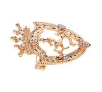 Gatuida Épingle De Couronne Écusson Rétro Avec Cristaux Accessoire De Costume Pour Homme Broche De Revers Vintage