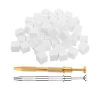 Gatuida Éponge Applicatrice pour Ongles Blanche 202 Pcs avec Mini Blocs Éponges Souples Doré et Argenté pour Nail Art Dégradé Kit Réutilisable pour Manucure Professionnelle et Usage