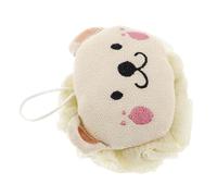 Gatuida Éponge de Bain Lion Cartoon Exfoliante Douce pour Corps Loofah Mignon avec Boucle Suspendue Accessoire de Lavage pour Peau Délicate Vert Pomme