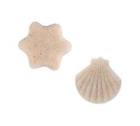 Gatuida Éponge Visage Exfoliante Et Nettoyante Lot De 2 Pièces Hexagonale Et Coquillage Gommage Doux Démaquillage Quotidien Peaux Sensibles