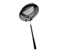Gatuida Épuisette de Pêche Télescopique 15 M en Acier Inoxydable Manche Extensible Noire Filet Pliable en Aluminium 35 CM Portable pour Pêche en Rivière et Crevettes