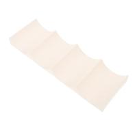 Gatuida Étagère à Vin Plastique Blanc avec Tapis Antidérapant Support Pyramidal pour Bouteilles Organiseur pour Comptoir Cuisine Réfrigérateur et Garde Manger