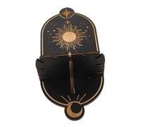 Gatuida Étagère Murale Noire pour Cristaux Support Suspendu Boho pour Décoration Intérieure et Rangement Chambre Présentoir Flottant Polyvalent pour Ornements et Bijoux