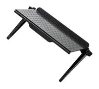 Gatuida Étagère pour Écran d'Ordinateur Grosse Taille en Plastique Noir Antidérapante Coussinets en Silicone Support de Rangement Multifonction pour Moniteur TV Réglable et Compatible