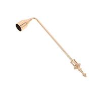 Gatuida Éteignoir à Bougie Vintage à Long Manche 22,5 Cm, Extincteur de Flamme en Métal Couleur Or, Accessoire Sécurité Incendie pour Bougies Décoratives et Usage Domestique