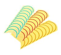 Gatuida Étiquettes D’Identification pour Manomètres 30 Pièces Autocollantes Rouges Jaunes et Vertes 5 CM Résistantes à L’Eau UV Affichage Précis des Limites de Pression Adaptées aux