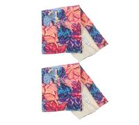 Gatuida Étui à Crayons en Toile Fait Main 48 Emplacements Motif Feuille D’Érable Violet Organiseur Portable pour Pinceaux Aquarelle et Crayons Peinture à L’Huile Rangement de Voyage