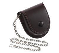 Gatuida Étui pour Montre de Poche, étui de Voyage Style Vintage pour Montre de Poche, Sac Banane en Cuir PU avec chaîne pour Un Usage Quotidien, Garde Votre en sécurité et Bien organisée.