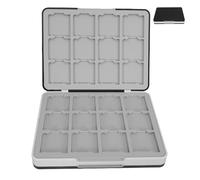 Gatuida Étui Rigide pour Cartes de Jeu Switch 48 Compartiments, Boîte de Rangement en Plastique Abs avec Fermeture Magnétique, Organiseur Portable Compact pour Stockage Sécurisé