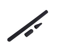 Gatuida Étui Silicone Noir pour Stylet Tactile Pencil Protection Antichoc Et Antipoussière avec Bouchons Intégrés Compatible avec Stylet De Deuxième Génération
