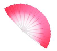 Gatuida Éventail Pliable de Kung-Fu Tai Chi 33 Os Épais 10 CM Couleur Rose Vif Accessoire de Danse et Arts Martiaux Ventilateur Décoratif et Pratique pour Performances et
