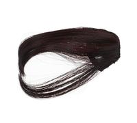 Gatuida Extensions de Cheveux à Clips Frange Fine à Clipser Postiches Naturels Foncé