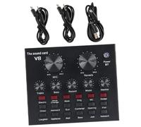 Gatuida Externe USB Professionnelle pour Streaming Live avec Effets Sonores Réglables et Correction Intelligente Mixeur Audio Portable pour Ktv Enregistrement et Diffusion