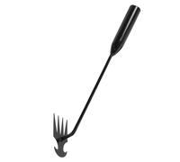 Gatuida Extracteur De Jardin Manuel Acier Inoxydable Outil De Désherbage avec Petit Râteau Et Poignée Ergonomique pour Retrait Facile des Débris