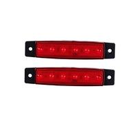 Gatuida Feux De Latéraux Led 6led 12v Rouges, Lot De 2, Feux Arrière De Remorque Multifonctions, Étanches, Basse Consommation, Adaptés Aux Camions Et Remorques, Usage