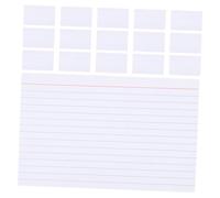 Gatuida Fiches Lignées Blanches 200 Pièces Cartes Index Lignes Rouges et Bleues pour Prise de Notes Préparation aux Examens Enseignants Étudiants Créatifs Format Compact