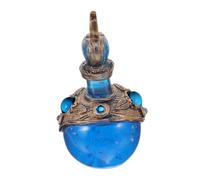 Gatuida Figurine de Flacon de Potion Magique en Résine Bleue, Décoration Artisanale pour Intérieur, Ornement Décoratif Original pour Bureau ou Chambre, Accessoire Créatif de Maison,