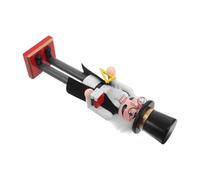 Gatuida Figurine en Bois Coloré Professeur Masculin Casse-Noisette de 36 Cm, Décoration Traditionnelle Rustique Enseignant Rentrée pour Bureau et Salle de Classe