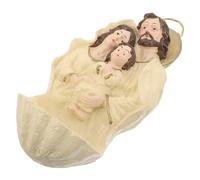 Gatuida Figurine Jésus Naissance Résine Décor Catholique Pendentif Nativité Ornement Murale Noël Offert Baptême Première Communion Maison Église