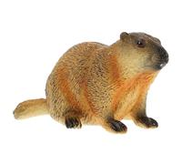 Gatuida Figurine Marmotte Réaliste Modèle Animal de Reconnaissance pour Éducation et Décoration Intérieure Petite Statue Vivid pour Bureau et Maison
