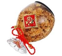 Gatuida Figurine Yuan Bao en Cristal Trésor De Cristal Ornement pour Fête Décoration De Bureau Porte-Monnaie D'Intérieur Petite Figurine Porte-Monnaie Yuan