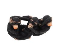Gatuida Figurines Singes Résine Décoration Intérieure Voir Entendre Aucun Ornement Robuste pour Bureau et Maison