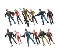Gatuida Figurines Soldats Plastique Articulées Modèles Zombies et Mercenaires Jouets Éducatifs pour Garçon Fille