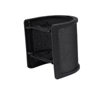 Gatuida Filtre Microphone U Forme Couches avec Mousse Vent et Pop Protection et Souffle pour Enregistrement et Streaming Installation Facile Noir