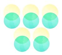 Gatuida Filtres pour Lentille De Projecteur Portable 100 Mm 10 Pièces Jaune Citron Et Vert Forêt, Accessoire D’éclairage Externe, Lunette De Remplacement Polyvalente, Compatible Projecteurs Portatifs