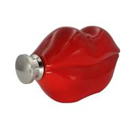Gatuida Flasque à Lèvres Flacon à Alcool Rouge en Acier Inoxydable 304 Entonnoir Portable et Solide pour Camping et Pique-