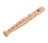 Gatuida Flûte à 6 Trous en Bois Naturel, Clarinette D'entraînement pour Débutants, Instrument à Vent Portatif pour Garçon et Filles, Flûte D'étude Éducative pour Apprentissage Musical