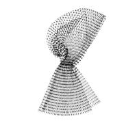 Gatuida Foulard En Filet Pour Femmes Avec Paillettes, Bandeau Cheveux Décoratif En Maille Fine, Accessoire Coiffure Respirant Pour Soirées, Bal Masqué Et Fêtes, Noir Élégant