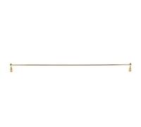 Gatuida Garde-Corps Flottant doré pour étagère, 19,7 po, en Aluminium. | Barre de suspension décorative avec poteau d'angle, idéale pour les étagères de placards de cuisine, les balustrades