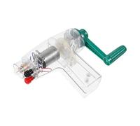 Gatuida Générateur Électrique à Manivelle Portable pour Expériences Scientifiques, Kit Éducatif Compact et Léger, Générateur Manuel pour Projets D’électricité et Apprentissage