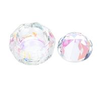 Gatuida Gobelet En Verre Cristal Pour Nail Art Petit Format Mixeur De Poudre à Ongles Utilisation Manucure Professionnelle