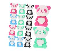 Gatuida Gomme en Caoutchouc Dessin Animé Panda pour Garçon Et Filles Petit Format Couleurs Variées Lot de 16 Pièces Présent Scolaire Créatif Fun Et Atelier Artistique
