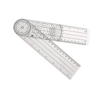 Gatuida Goniomètre Rotatif PVC Transparent Rapporteur Angles Règle de Mesure Angle pour Rééducation et Évaluation Mobilité Articulaire