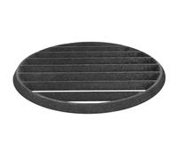 Gatuida Grille de barbecue ronde en fonte, plaque inférieure de rechange pour charbon de bois, 25 cm, pour foyer et cheminée, barbecue extérieur, camping et réunions de famille