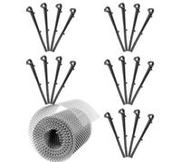 Gatuida Grille de Protection de Gouttière en Aluminium, 600cm, Extérieur | Maintient un Écoulement Propre, Installation Facile, Réduit L’entretien, Compatible avec Descentes et Caniveaux