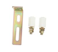 Gatuida Guide Portail Coulissant avec Galet Nylon et Support Roulettes Robustes pour Porte de Jardin Système de Guidage pour Clôture et Portail sur Rail